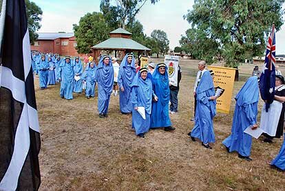 Bards in procession