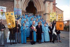 John Bolitho with the Cornish bards in Australia, May 2003