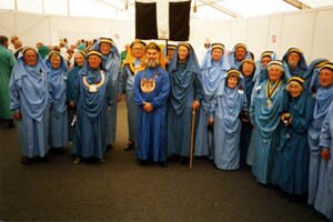 Cornish Bards at the Welsh National Eisteddfod, 1996.