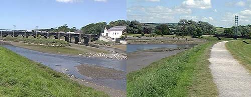 Bridges and site at Wadebridge